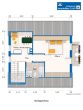 VIE-Dülken: freistehendes Einfamilienhaus mit Renovierungsbedarf +Garage +Garten in Nordausrichtung - Grundriss Obergeschoss