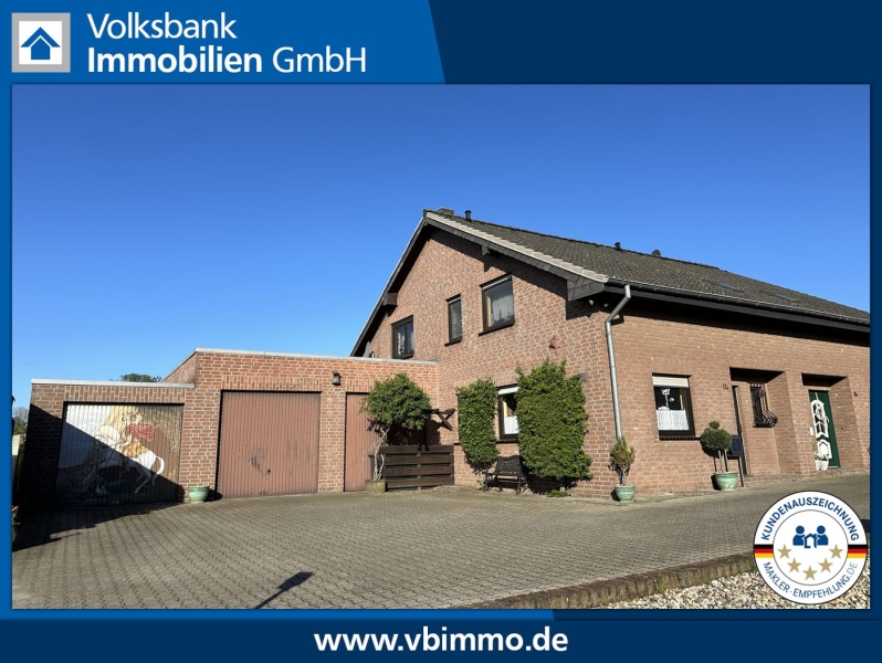 Wohnhaus mit Lagerhalle und Garage (Gewerbegebiet), 41366 Schwalmtal, Doppelhaushälfte